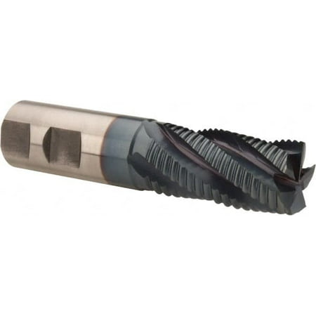 

Hertel 1 Diam Coarse Pitch 2 LOC 5 Flute Cobalt Roughing Square End Mill TiCN Finish 4-1/2 OAL 1 Shank Diam Single End Centercutting 30° Helix