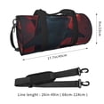 thumbnail image 2 of Easygdp Red Moon Shark Sailboat Bolsa de Viaje, Bolsa de Mano, Bolsa de Gimnasio, Bolsa de Equipaje para Viaje, 2 of 6