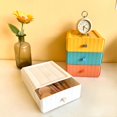 thumbnail image 3 of Caja de almacenamiento de escritorio Morandi Color Drawer Cosmetic Box (naranja) Afortunado Sencillez, 3 of 5