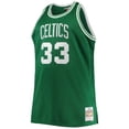 thumbnail image 2 of Men's Mitchell & Ness Larry Bird Kelly Green Boston Celtics Big & Tall 1985/86 NBA 75th Anniversary Diamond Swingman, 2 of 3