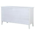 thumbnail image 4 of Heo Wide Dresser, 10 Drawers, Rattan Woven Curved Front, White Wood, 4 of 5