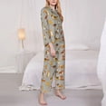 thumbnail image 3 of Balery Cute Dog Conjunto de Pijama con Estampado para Mujer, Conjunto de Dos Piezas con Manga Larga, Ropa de Dormir Suave con Bolsillos, Pijamas Cómodos-Large, 3 of 7