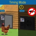 thumbnail image 4 of 3 in 1 USB Electric Programmable Chicken Coop Door, Automatic Poultry Coop Door, USB Chicken Door with Timer for Farm Ducks Geese Security, 4 of 8