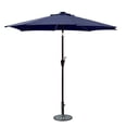 thumbnail image 1 of 9 ft. Aluminum Umbrella with Crank & Solar Guide Tubes - Brown Pole & Blue Fabric, 1 of 1