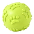 thumbnail image 3 of Pelota de juguete para perros resistente a mordeduras y chirriante, juguete masticable para entrenamiento de mascotas. Verde, 3 of 9