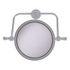 Retro Dot Collection Wall Mounted Swivel Make-Up Mirror 8 Inch Diameter with 3X Magnification