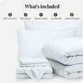 thumbnail image 7 of Bare Home 7-Piece Bed-in-a-Bag - Queen, White with White Sheet Set, 7 of 7