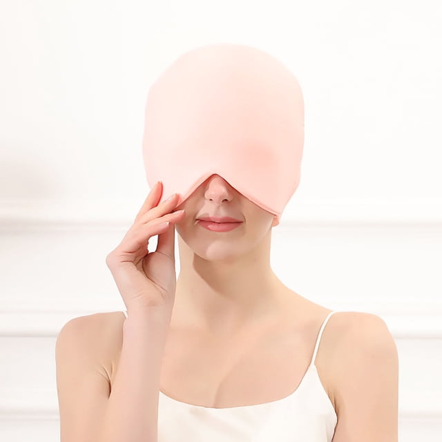 EGNMCR Gel Eye Mask Head And Eye Mask Hot And Cold Compress Are Optional Comfortable Eye Mask For You a Headgear