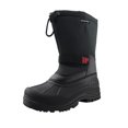 Mens Snow Duck Boots Black Mid Calf Winter Boots Waterproof Insulated