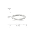 thumbnail image 3 of Gem & Harmony Ladies 14K White Gold 3mm Wedding Band Ring for Women, 3 of 6