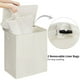 thumbnail image 4 of WOWLIVE Cesto para la colada doble de 154 L con tapa y bolsas de lavandería extraíbles, cesto grande para ropa sucia, cesto para la colada plegable de 2 secciones, almacenamiento en habitación para do, 4 of 5