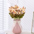 thumbnail image 6 of Hvmvliv Artificial Flowers Simulated Bouquet Fake Flowers Wedding Home Hotel Artificial Plants Flower Arrangement Decoration Props Ornaments Yellow, 6 of 6