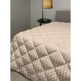 thumbnail image 2 of Floral Down Alternative Comforter, Cream and Purple Tulip Flowers Repetitive Pattern Romantic Spring Design, Microfiber Quilt for All Season, 5 Sizes, Purple Cream Pale Pink, by Ambesonne, 2 of 3