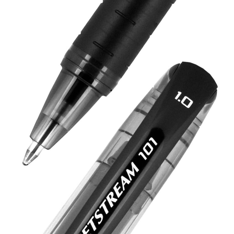 Uni-ball Stick Ballpoint Pen, 1.0 mm Point Size, Black Ink