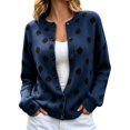 thumbnail image 2 of Endives Cardigan Sweaters for Women Fuzzy Long Sleeve Crew Neck Button-Front Open Knit Cardigan Sweater Outerwear L, 2 of 4