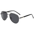 thumbnail image 5 of Mens Polarized Sunglasses UV400 Protection Metal Frame TAC Lens Enhanced Clarity 99 Percent Visible Light Transmission, 5 of 8