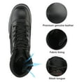 thumbnail image 4 of NORTIV 8 Men's Military Tactical Work Boots Side Zipper Leather Motorcycle Combat Boots Trooper(6-8 Inches), 4 of 9