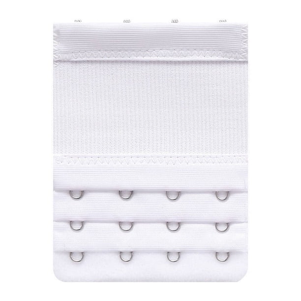 Extensores de sujetador para mujer, de acero inoxidable, 3 filas, 4 hebillas, suaves, cómodos y elásticos, con hebilla para sujetador de mujer.