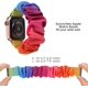 thumbnail image 2 of 3 paquetes compatibles con Apple Watch Band Scrunchies 42 mm Tela Patrón suave Tela impresa Pulsera Pulsera Mujer Iwatch Bandas elásticas Scrunchy 44 mm, 2 of 5