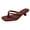 Wine, variant on Women's Kitten Heels Flip Flops Heeled Thong Sandals Square Open Toe with 2 Inch Low Heel Wine 10 Wide