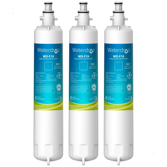 Waterdrop RPWF Refrigerator Water Filter (NOT RPWFE), Replacement for GE® RPWF, DWF-36, R-3600, MPF15350, OPFG3-RF300, WF277, RWF1063, RWF3600A, WSG-4, 3 Filters