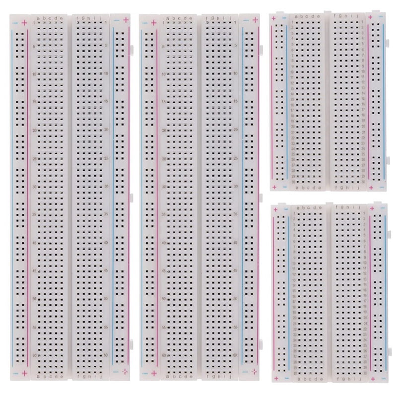 Solderless Breadboard Kit 8 Pcs 830 Tie Points + 8Pcs 400 Tie Points + 8 Set 65Pcs Flexible Breadboard Jumper Wires