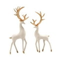 thumbnail image 2 of GROWTH TANK 2 Pieces Decorative Deer Figurines Fortune Table for Holiday Bookshelf Party Spotted Color, 2 of 9