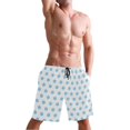 thumbnail image 5 of Dailycode Men's Quick Dry Swim Trunks Beach Shorts Casual Summer Board Shorts with Pockets, Light Blue Polka Dot, 5 of 8