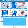 thumbnail image 5 of 4 Pack Cooling Towels, 40”x 12” Microfiber Snap Cooling Towel Soft Breathable Chilly Towel, 5 of 7