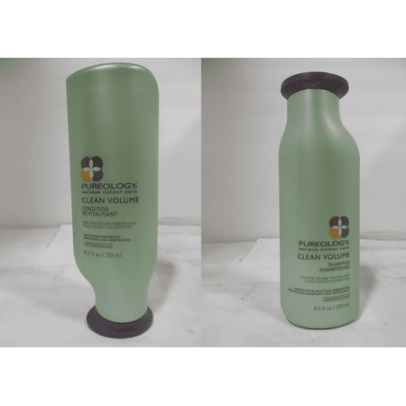 Pureology Clean Volume Shampoo, 8.5 oz & Conditioner, 8.5 oz Set
