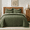 Loden Green-Full/Queen (90" X 92"), variant on King (104" X 92") Loden Green 3-Piece Quilt Bedding Set