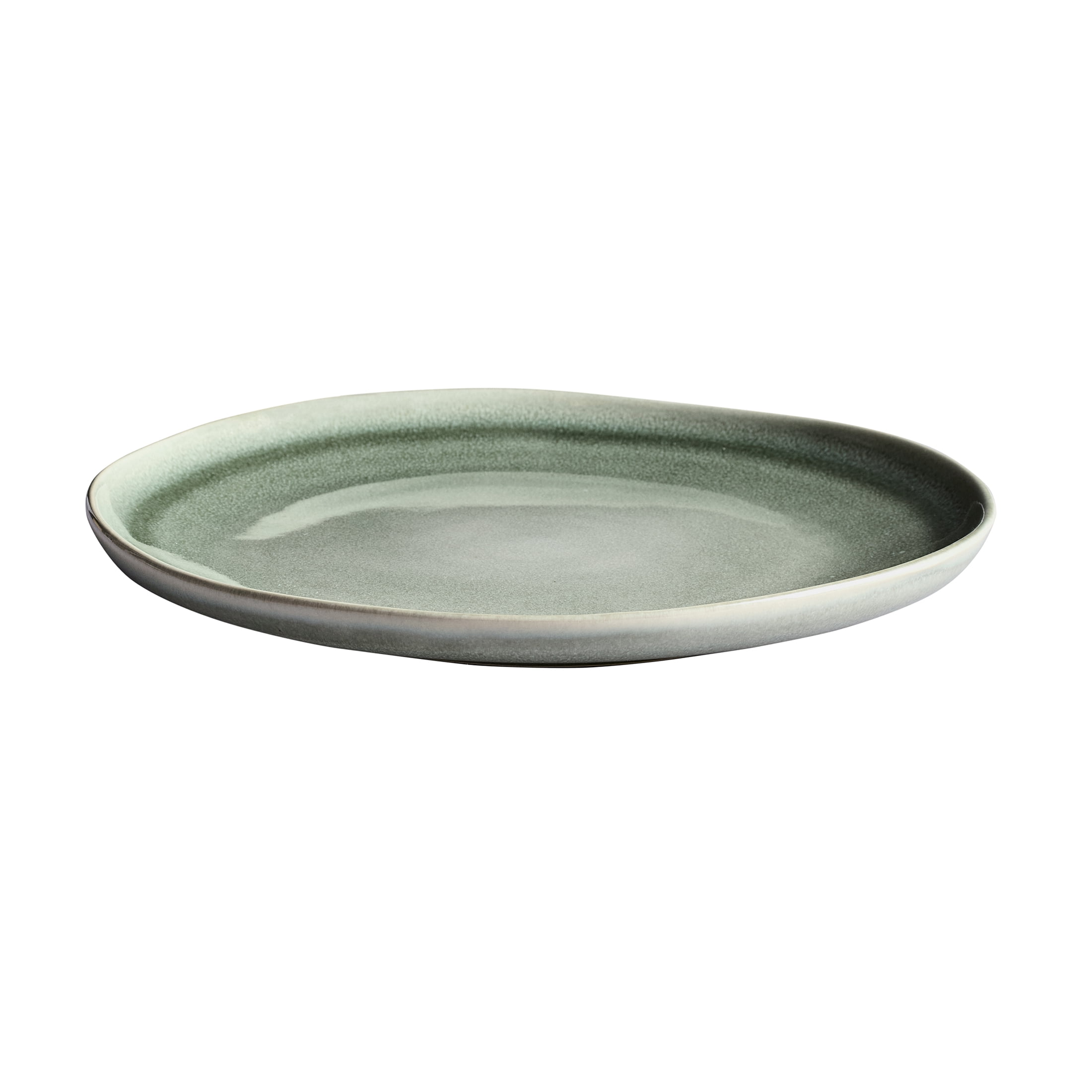 Better Homes & Gardens Brooks 12-Piece Stoneware Dinnerware Set, Green
