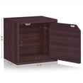 thumbnail image 2 of Way Basics Connect Door Cube Stackable Cubby Shelf (Tool-Free Assembly), Espresso, 2 of 8