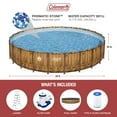 thumbnail image 4 of Coleman Power Steel 24' x 52" Round Metal Frame Above Ground Pool Set, 4 of 12