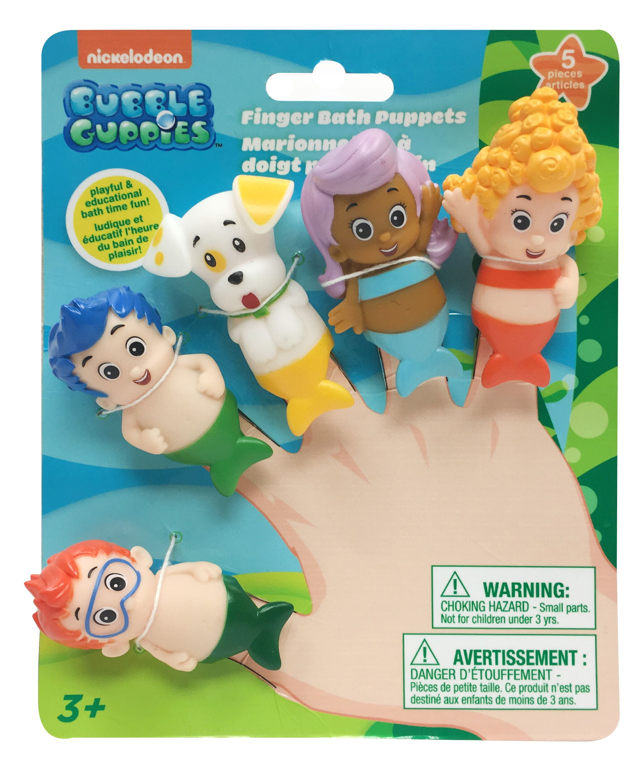 Nickelodeon Bubble Guppies Bath Finger Puppets 