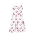 thumbnail image 6 of Nmnitkp Girl Dresses Short Sleeve Dresses Boho Summer Cotton Casual Skater Swing Twirly Sundress & Girl Dress Pink,13 Years, 6 of 7