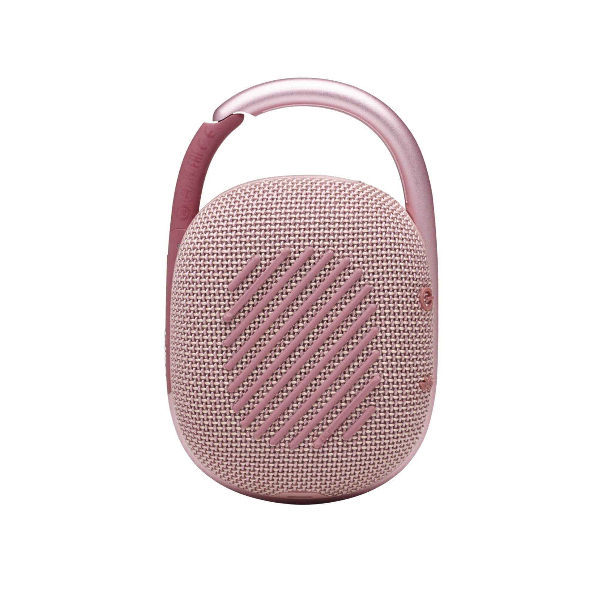 JBL Clip 4 - Portable Mini Bluetooth Speaker, Big Audio and Punchy Bass, Integrated Carabiner, IP67 Waterproof and Dustproof, Speaker (Pink)
