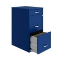 thumbnail image 4 of 18" Deep 3 Drawer Metal Organizer File Cabinet with Pencil Drawer, Classic Blue, 4 of 4