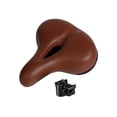 thumbnail image 2 of LOVIVER Selle de Vélo Selle de Remplacement Douce Résistante à l'Usure Grand Ultralégère Antichoc Siège Solide Cyclisme sur Route Selle Marron, 2 of 8