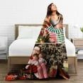 thumbnail image 3 of Custom Blanket with Photo Text Personalized Flannel Throw Blanket Customized Picture Blanket for Adult Kid Birthday Christmas Halloween Fathers Mothers Valentines Day Gift 40"X30", 3 of 6