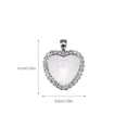 thumbnail image 4 of Guardurnaity 50 piezas de bandejas colgantes con bisel de corazón, accesorios de diamantes de imitación, espaciadores de dijes para fabricación Ropa, zapatos y accesorios Miscelánea Blanco K, 4 of 6