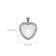 thumbnail image 4 of 50 piezas de bandejas colgantes con bisel de corazón, accesorio de diamantes de imitación, cadena ornamental a juego de mano para el hogar, Ropa, zapatos y accesorios Miscelánea Blanco K Jumpingount AP009583-03, 4 of 6