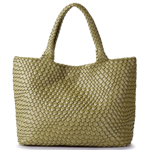 Bolso de mano JOTOFIT de piel vegana tejida para mujer con monedero