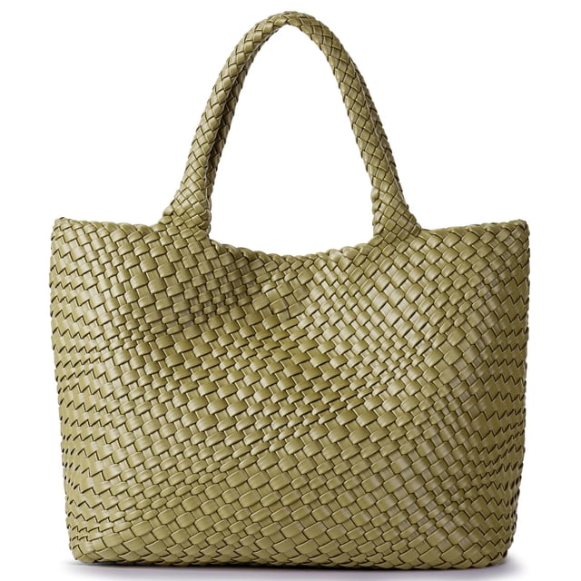 Bolso de mano JOTOFIT de piel vegana tejida para mujer con monedero