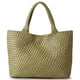 thumbnail image 1 of Bolso de mano JOTOFIT de piel vegana tejida para mujer con monedero, 1 of 8