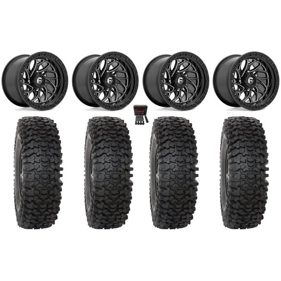 Fuel Runner 15" Wheels Black 35" RC500 Tires Can-Am Maverick X3 / Honda Pioneer 1000 / Talon