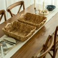 thumbnail image 1 of organization and storage,Water Hyacinth Baskets Woven Baskets With Handles Wicker Storage Baskets For Organizing Large 2 Pack 15,Beige, 1 of 4