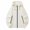 White, variant on Ke1Clo Women's Sun Protection Hoodie UPF50 Loose Zip Up Lightweight Jacket Long Sleeve Casual Solid Outdoor Sporty Tops Army Green M
