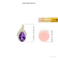 thumbnail image 3 of ANGARA Natural Solitaire Pear-Shaped Amethyst Flame Pendant in 14K Yellow Gold for Women (Size-6x4mm) | February Birthstone, Birthday, Anniversary, Jewelry Gift for Women | Natural Amethyst Necklace, 3 of 7