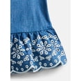 thumbnail image 6 of Wonder Nation Toddler Girls Scalloped Tank Top and Matching Shorts Set, 2-Piece, Sizes 12M-5T, 6 of 7